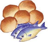 Resultado de imagen para multiplicación de los panes y los peces