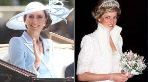 Kate Middleton la pulsera de perlas Diana la princesa Diana en la ceremonia «Trooping the Colour», mientras Charlotte su madre