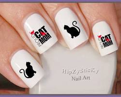 Image de Cute Animal Mom and Baby Nail Art