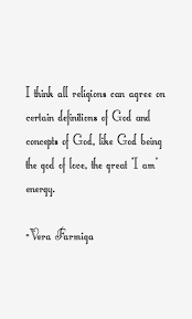 Vera Farmiga quote: I think all religions can agree on certain via Relatably.com