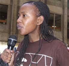 OUTGOING SRC president Mbali Hlophe has confirmed to Vuvuzela that she has been ... - mbali-withmike