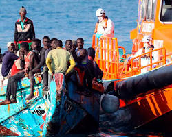 Imagen de Migrantes irregulares llegando a España