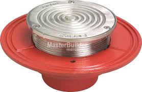 Mifab C1000-R-3 Floor Cleanout 5" Round Heavy-Duty Stainless ...