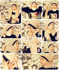 Image result for tutorial hijab