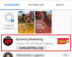 Obraz: Stories w Messengerze