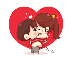 casal se beijando feliz dia dos namorados ilustração personagem de ...