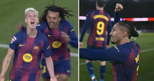 El Barcelona remonta el partido con dos goles al inicio de la segunda parte contra el Oviedo