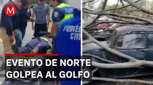 Fuertes vientos causan daños y apagones en Tamaulipas y Veracruz