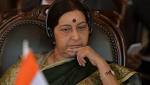 Plane carrying Sushma Swaraj goes