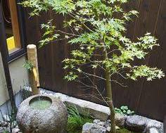 Water features in Japanese garden
