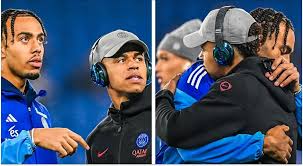Desire Doue shares sweet moment with brother Guela ahead of Strasbourg vs PSG