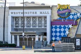 Shuttered Westminster Mall interior has been defaced and vandalized