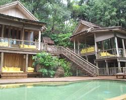 A luxurious glamping tent at Sala Kiri Jungle Lodge.