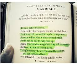 Bible Marriage Quotes. QuotesGram via Relatably.com