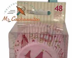 Imagen de Cápsulas Papel Cupcakes Princesas 48u FunCakes