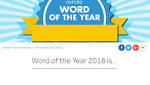 Word Year 2018 is...