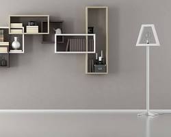 تصویر قفسه های دیواری در محل کار