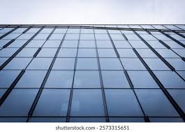 Bottom View Glass Facade Modern Building Stock Photo ...