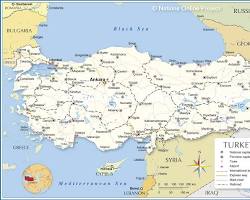 Image of Turkey on the map