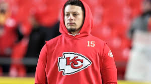 Patrick Mahomes takes in the FIFA World Cup final from MetLife Stadium