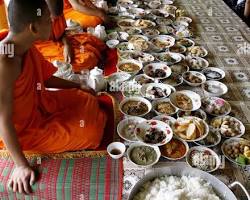 Image of Monks chanting during Pchum Ben ceremonies