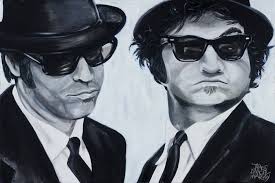 Blues Brothers by James Danger Harvey Blues Brothers By: James Danger Harvey Open Edition Canvases 2 sizes available $150.00 - $250.00 - JDH1059_pop