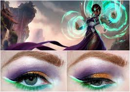 League of Legends inspired makeup - Karma | LoL | Pinterest ... via Relatably.com