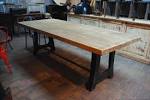 Table industielle - Table en bois et en mtal - Meuble industriel rtro