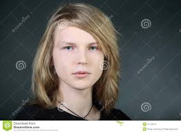 Long hair boy in photo studio - long-hair-boy-photo-studio-27754313