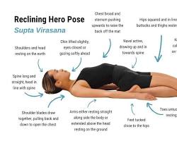 Gambar Supta Virasana (Reclining Hero Pose)