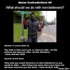 Quran Contradictions #6: What should we do with non-believers ... via Relatably.com