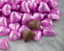 Image of milk chocolate hearts