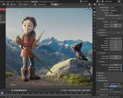 Image of Blender animation software