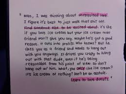 I was thinking about unrequited love. It&#39;s best to just walk that ... via Relatably.com