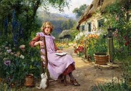 Image result for English cottage painting