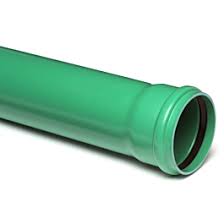 PVC buis groen manchet 250mm SN8 | PVC buizen groen