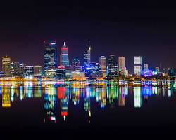Gambar Perth city skyline