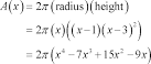 Formules surfaces et volumes by cylindrical shells