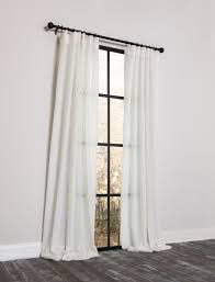 MANOR LUXE 96-in Ivory Semi-sheer Rod Pocket Single Curtain Panel ML193255496IV at Lowes.com