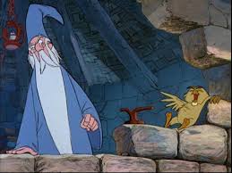 Image result for pictures of Disney's Merlin laughing