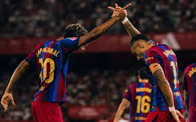 لامين يامال يقود هجوم برشلونة أمام ريال بيتيس في الدوري الإسباني