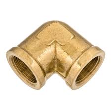 Brass 3/8" NPT Female to Female Threaded Elbow Fitting 90 ...