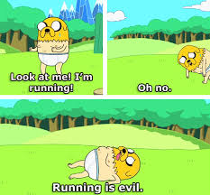 running is evil adventure time | Tumblr via Relatably.com