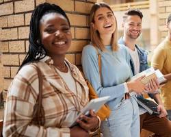 Image of happy college student