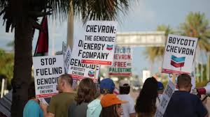 Boycott Chevron Day of Action Targets Role in Israel and Climate Destruction