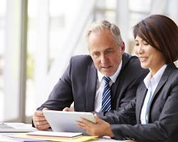 Image of person talking to a lawyer