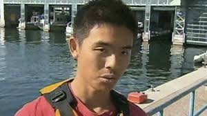 Jacky Su speaks with CP24 after being rescued from Lake Ontario Sunday morning. (CP24) - image