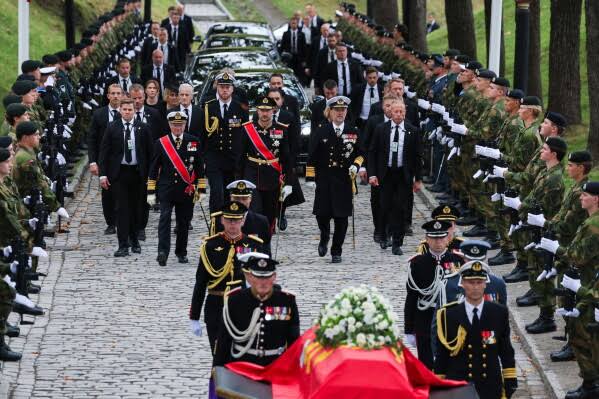 Norway bids final farewell to King Harald V as crowds and royals gather for his funeral at Oslo Cathedral; 21-gun salute marks procession