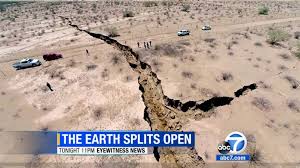 Image result for earthquake split americas  land in half
