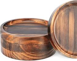 Gambar Wood coaster